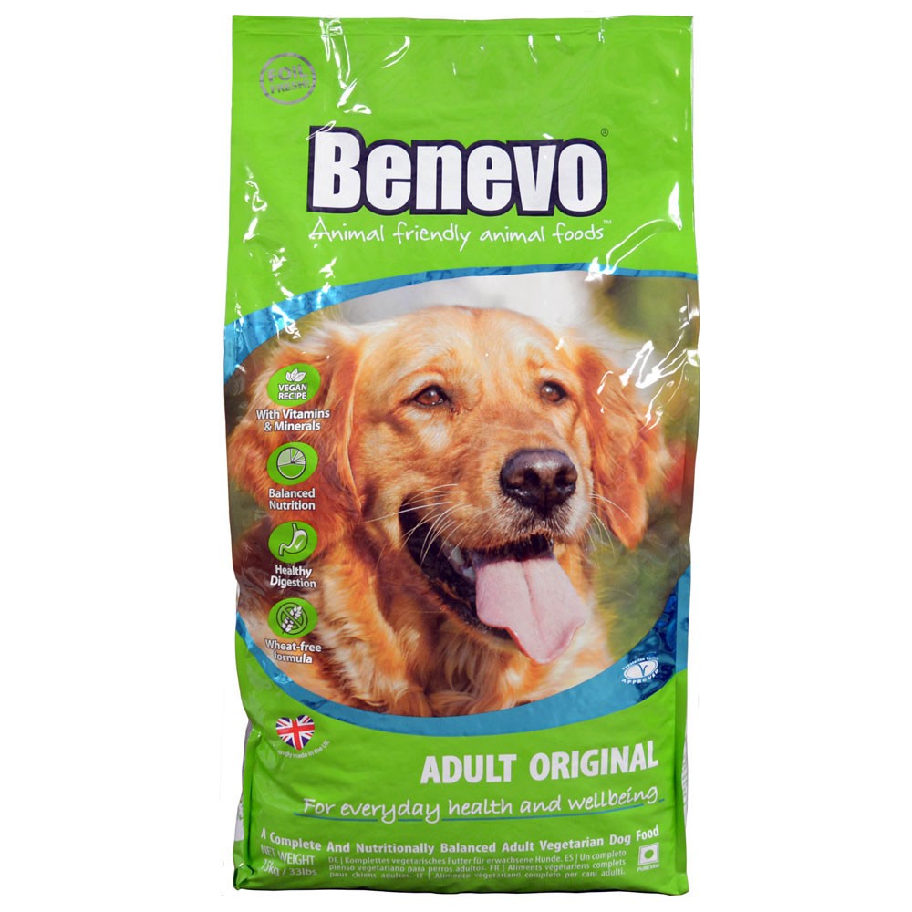 Vegan Dog Original (nicht Bio) 15kg Hund Trockenfutter Benevo