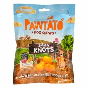 Veganer Süßkartoffelknochen (klein) -Pawtato Knots- NICHT BIO 150g Hund Snack Pawtato