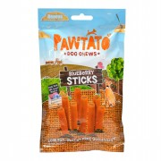Veganer Süßkartoffelknochen gefüllt -Pawtato Stick Blueberry- NICHT BIO 120g Hund Snack Pawtato