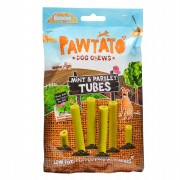 Veganer Süßkartoffelknochen -Pawtato Tubes Mint&Parsley- NICHT BIO 90g Hund Snack Pawtato