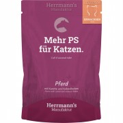 Pferd NICHT BIO mit Karotte und Kokosflocken 100g Gluten-getreide- laktosefrei Katze Nassfutter Herrmann