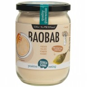 Bio Baobab Pulver, 190g Schraubglas Nahrungsergänzung TerraSana