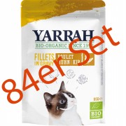 84er-Set Bio Filet mit Huhn in Sauce 85g Katze Nassfutter Yarrah