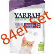 84er-Set Bio Filet mit Truthahn in Sauce 85g Katze Nassfutter Yarrah