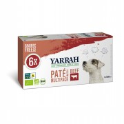 Bio Multi-Pack für Hunde Pastete Getreidefrei mit Rind Hund Nassfutter Yarrah
