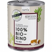 Bio Rind 100 % 800g Hund Nassfutter Naftie