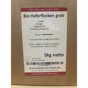 Bio Haferflocken grob 5kg (Karton mit 2x2,5kg) Getreide Bode