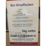 Bio Hirseflocken 5kg (Karton) Getreide Bode