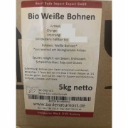 Bio Weiße Bohnen 5kg (Karton) Hülsenfrüchte Bode