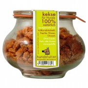 Rote Paprika NICHT BIO Snacks weiche vegane Kekse 560ml/220g im Vakuumglas Hund Keks Hundsfutter